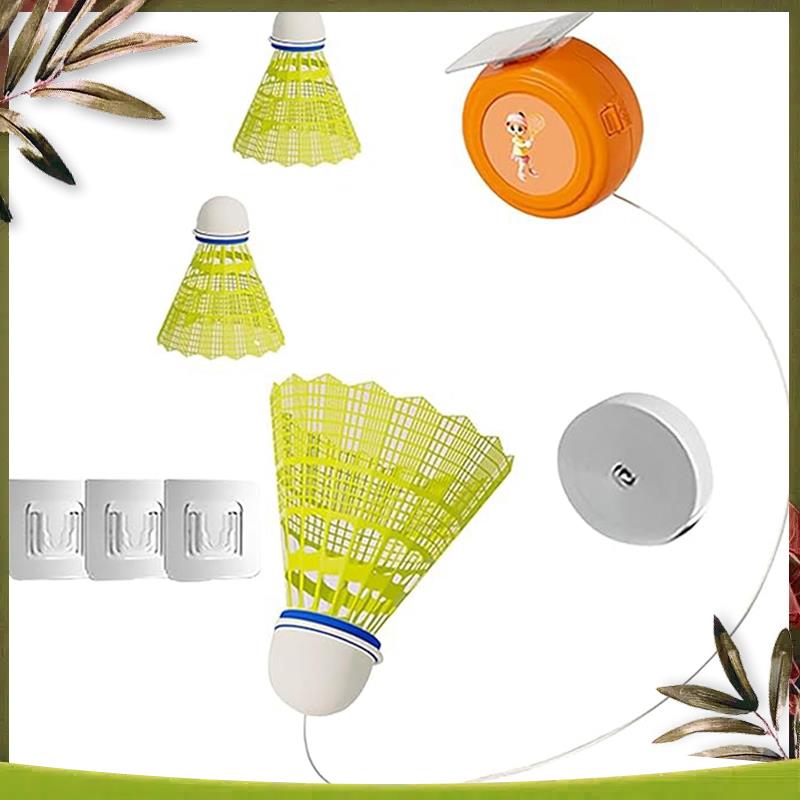 Badminton Rebound Trainer - Badmintontrainingshulpmiddel, Badminton Rebound Trainer Elastische badmintontrainerset