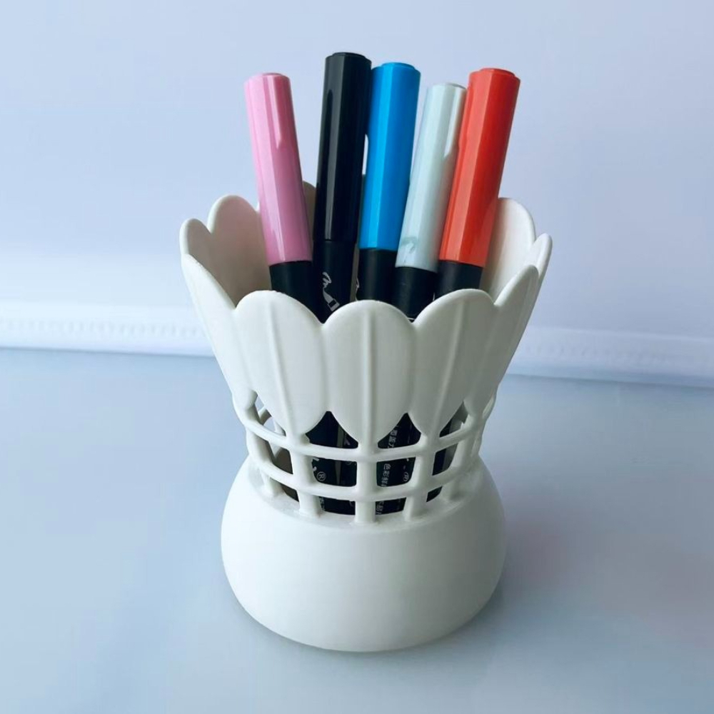 Badminton Shuttlecock - Minimalistische badmintonvormige pennenhouder Creatieve holle PAL