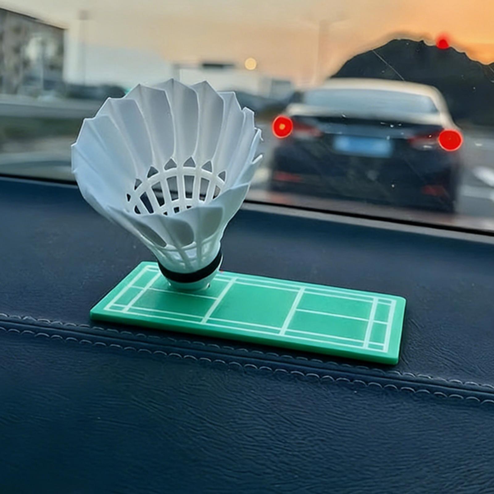 Badminton Shuttlecock - 360-graden auto-ornamenten voor dashboard Roterende badmintonshuttle