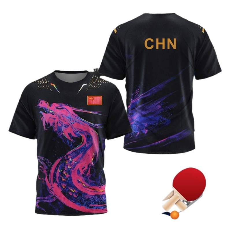 Badminton Rank - CHINA Dragon Tafeltennis Grafische T-shirt voor