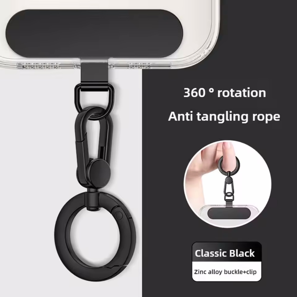 String Tension Clip - Metalen telefoonkoord Clip Patch 360 °