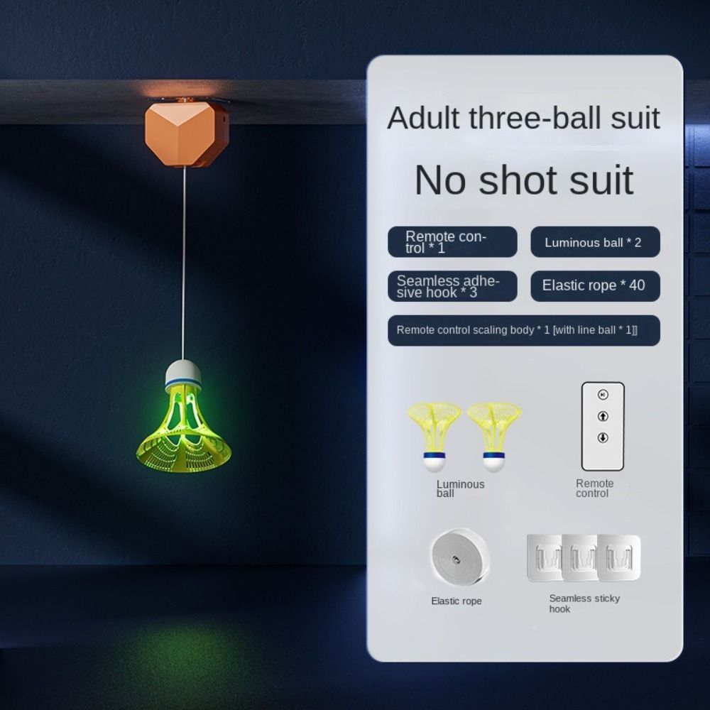 Badminton Rebound Trainer - 1 set bijbehorende oefenapparatuur voor elektrische