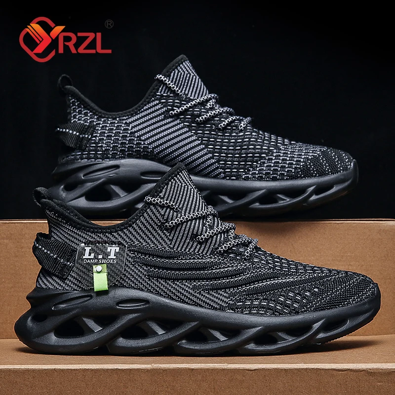 Badminton Shoes - YRZL Heren Sport Running Zwarte Joggingschoenen