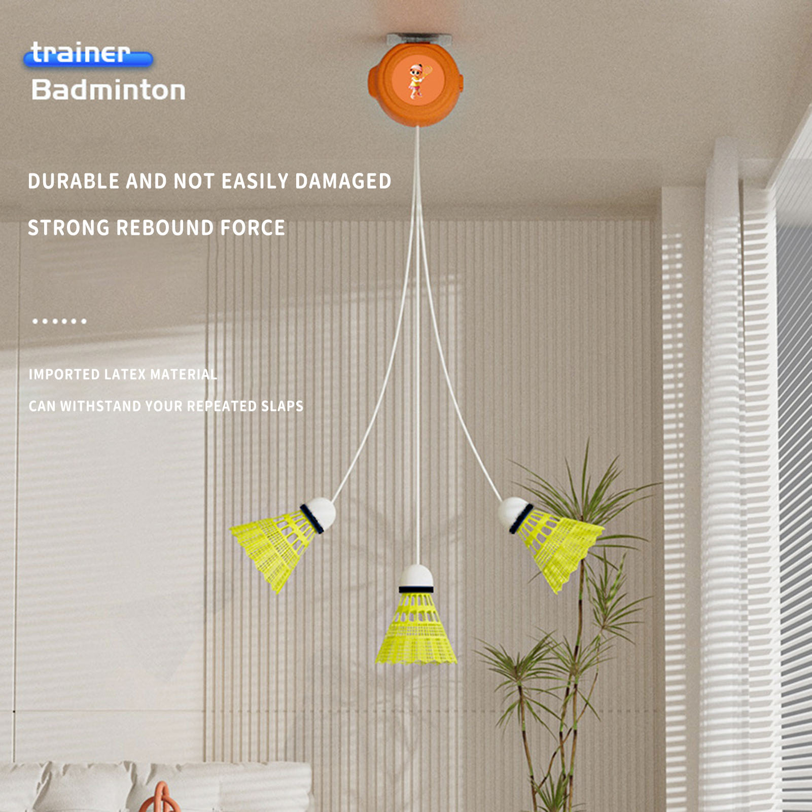 Automatische intrekbare badmin - Badminton Rebound Trainer recensie en prijs