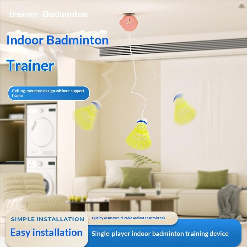 Nieuwe automatische intrekbare - Badminton Rebound Trainer recensie en prijs