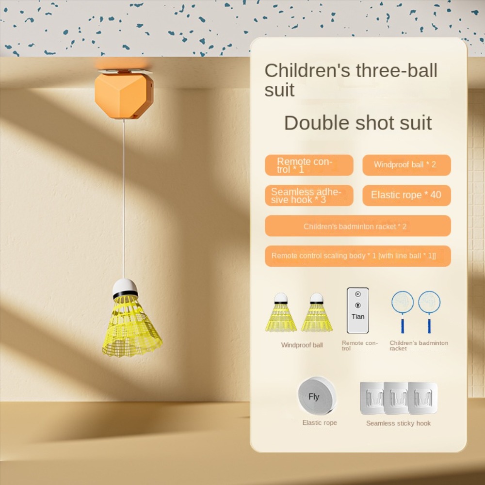 1 set bijbehorende oefenappara - Badminton Rebound Trainer recensie en prijs